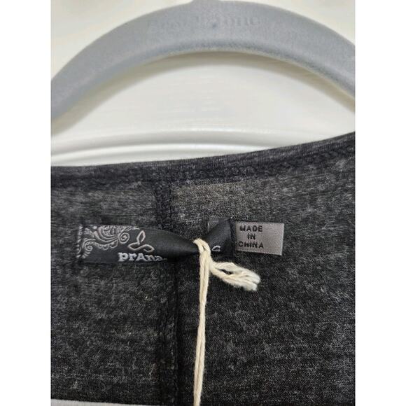 prAna Charcoal Gray Nadia Long Sleeve Faux Wrap Wool Blend Dress NWT, Size Small - Picture 4 of 15
